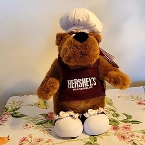 HERSHEY'S Talking CHEF SID Brown BEAR Plush "I Looove CHOCOLATE"